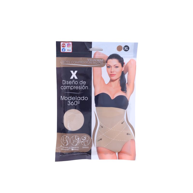 Guaina Modellante Venteo Cross Compression: Pancia Piatta A X Per Pancia, Cosce E Glutei