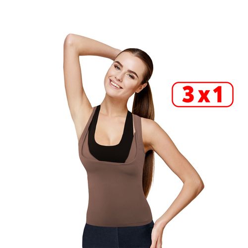 3 X 1 Power Slender Camiseta Mujer