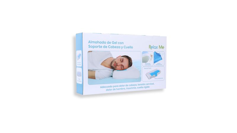 Almohada de Gel con Soporte de Cabeza y Cuello Relax Me