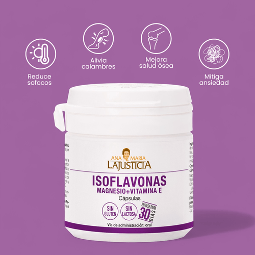 Isoflavonas con Magnesio + Vitamina E de Ana María Lajusticia Frasco de 30 Cápsulas
