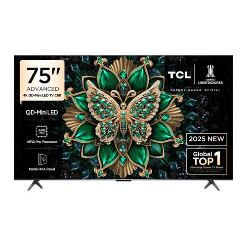 Televisor Smart UHD 4K 75” TCL QD MiniLED 75C6K