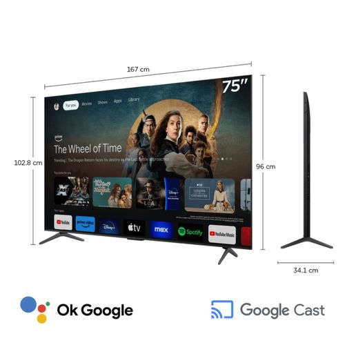 Televisor Smart UHD 4K 75” TCL QD MiniLED 75C6K