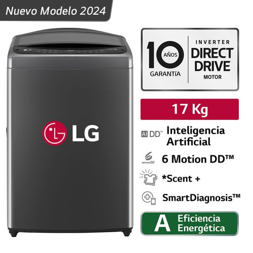 Lavadora Automática LG WT17BV6T 17kg Negro