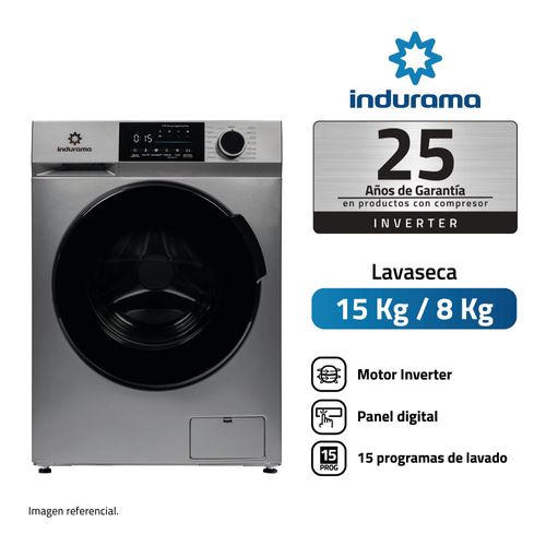 Lavaseca Indurama LRI-315C 15kg/8kg Blanca