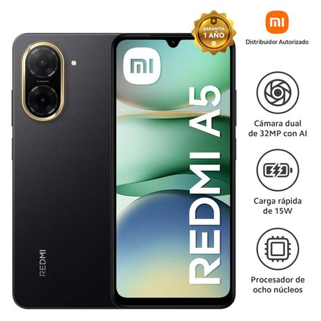 Celular 4G Xiaomi Redmi A5 128GB 4GB 32MP Negro
