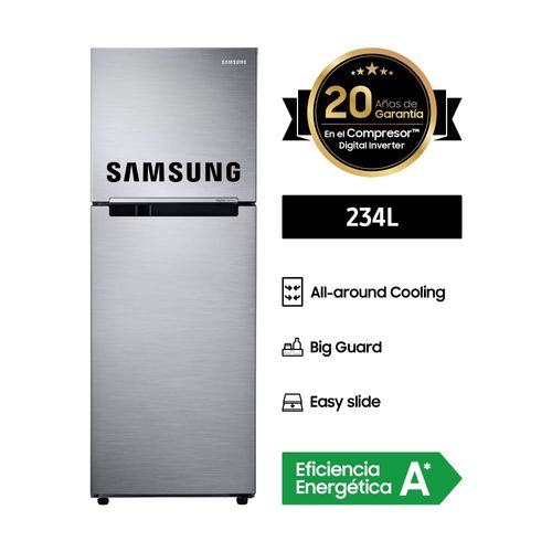 Refrigeradora Samsung 234L RT22FARADS8 Plata