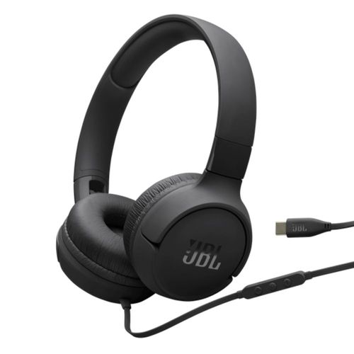 Audífonos cable tipo C JBL Tune 520 C Negro