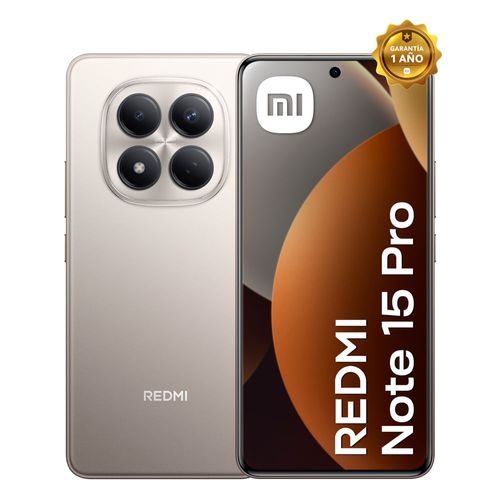 Celular 4G Redmi Note 15 Pro 256GB 8GB RAM Gris Titanio