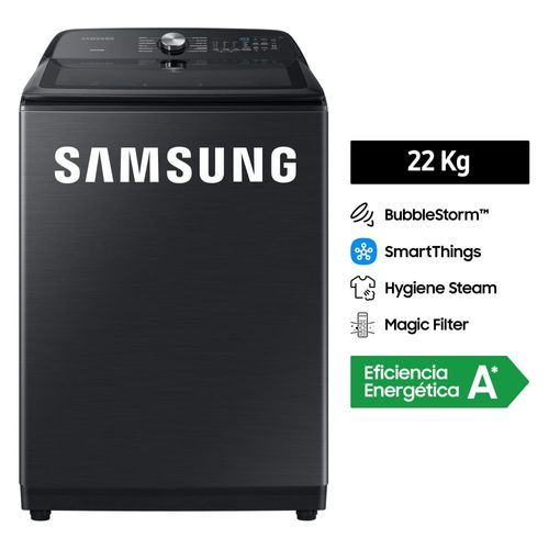 Lavadora Samsung WA22A8377GV-PE 22?kg Negro