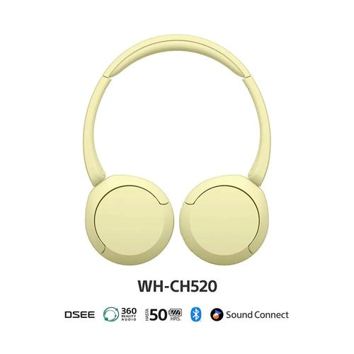 Audífonos Bluetooth Sony WH-CH520 Amarillo