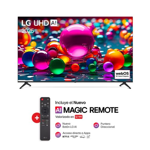 Televisor LG UHD ThinQ AI 4K 86" 86UA8050PSA (2025)