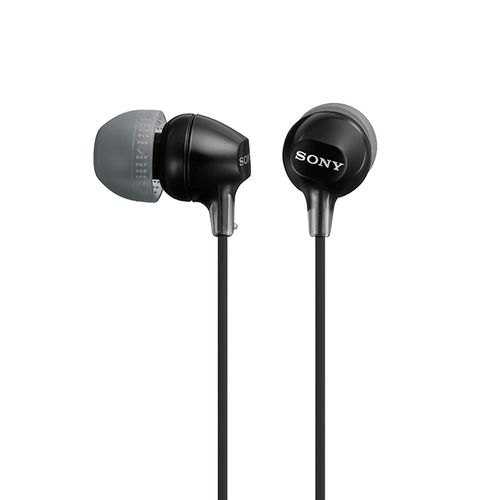 Audífonos internos ligeros alámbricos Sony MDR-EX15APBZUC Negros