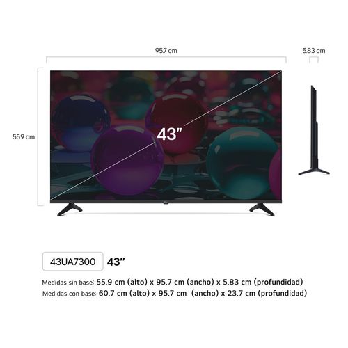Televisor LG UHD ThinQ AI 4K 43" 43UA7300PSB (2025)