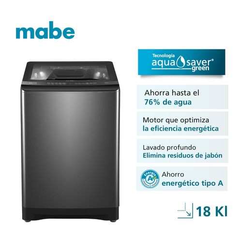 Lavadora Automática Mabe LMA8120WDGBB0 18kg Gris