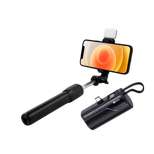 Kit Cargador Portátil GAR262 + Selfie Stick R1S Trípode BT