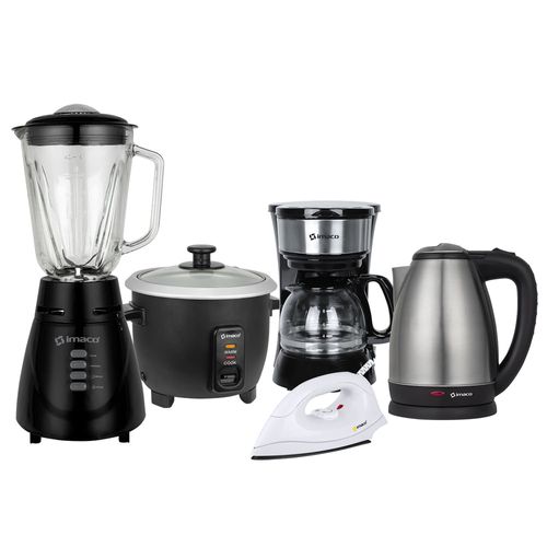 Pentacombo Imaco Licuadora + Olla Arrocera + Hervidor + Cafetera + Plancha