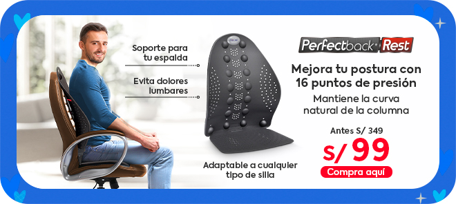Respaldar Ergonómico con Asiento Base - Perfect Back Rest