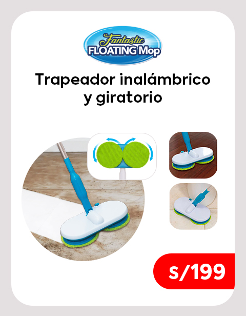 Floating Mop - Trapeador Giratorio Motorizado