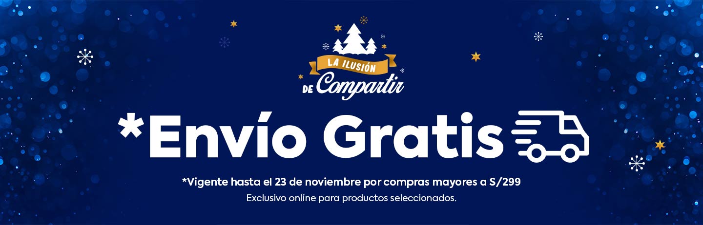 Envío gratis por compras mayores a S/299