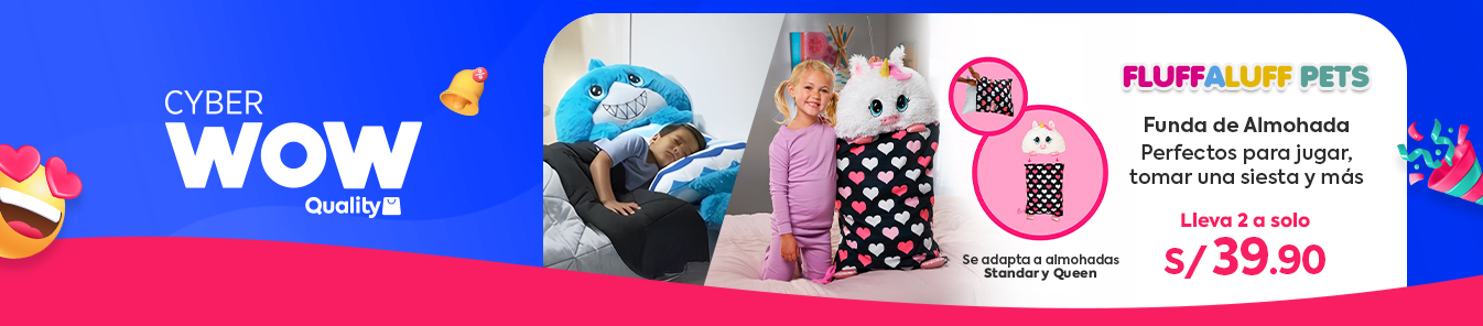 Funda de Almohada con Peluche - Fluffaluff 