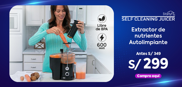 Extractor Autolimpiante - Starlyf Self Cleaning Juicer