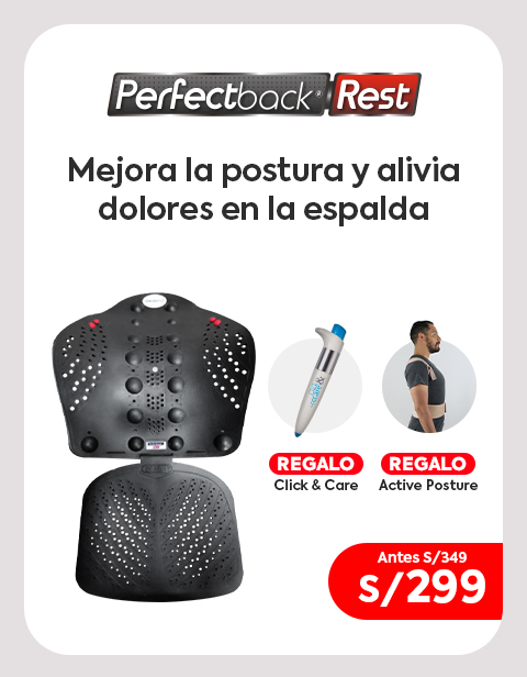 Perfect Back Rest con Asiento Base + Regalo (Active Posture + Click & Care)
