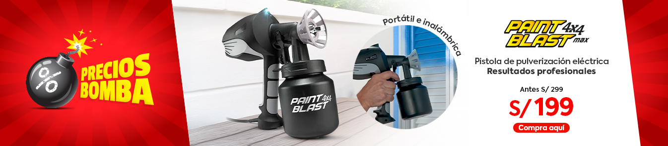 Pistola de Pulverización de Pintura - Paint Blast 4 x 4 Max